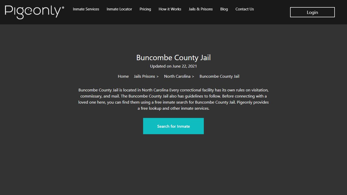 Buncombe County Jail Inmate Search | North Carolina